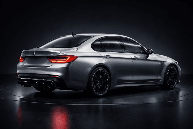 Premium showroom car angle