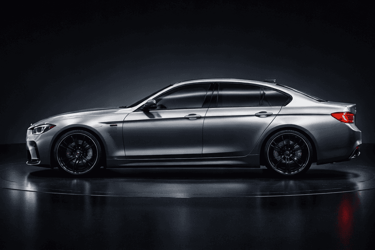 Premium showroom car angle