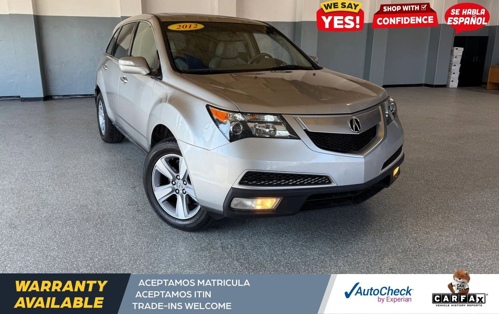 Used 2012 Acura MDX AWD/4WD